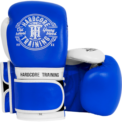 Боксерские перчатки Hardcore Training Premium Blue