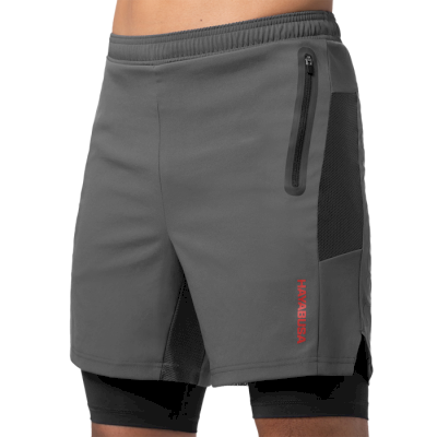 Спортивные шорты Hayabusa Men’s Layered Performance Shorts Dark Grey