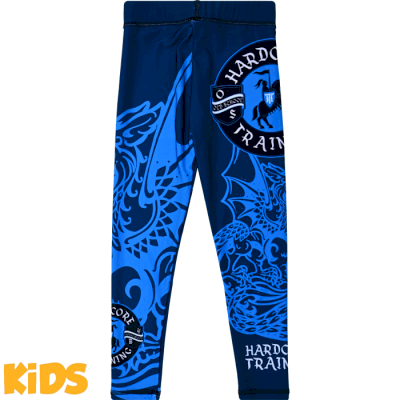 Детские компрессионные штаны Hardcore Training Heraldry Blue - фото 1