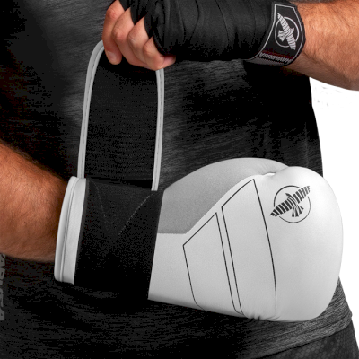 Боксерские перчатки Hayabusa S4 Leather Boxing Gloves White - фото 4