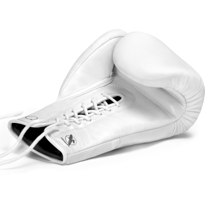 Перчатки на шнурках Hayabusa Pro Lace Boxing Gloves White - фото 2