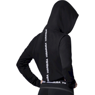 Женское укороченное худи Hayabusa Women’s Cozy Fleece Cropped Hoodie Black - фото 1