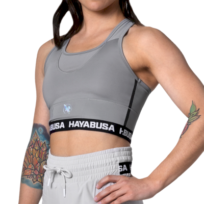 Женский тренировочный топик Hayabusa Crossback Sports Bra Grey