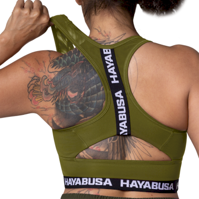 Женский топик Hayabusa Crossback Sports Bra Olive - фото 1