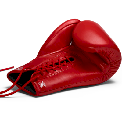 Перчатки на шнурках Hayabusa Pro Lace Boxing Gloves Red - фото 2