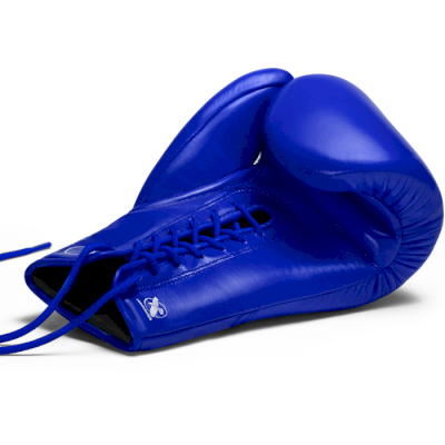 Перчатки на шнурках Hayabusa Pro Lace Boxing Gloves Blue - фото 2