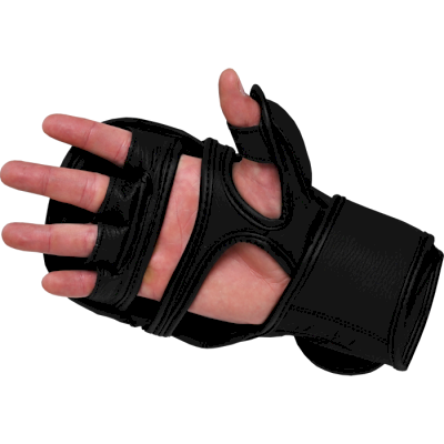 Гибридные перчатки Hardcore Training Black/Black - фото 3