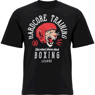 Футболка Hardcore Training Boxing League Black Oversized Fit - фото 1