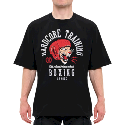 Футболка Hardcore Training Boxing League Black Oversized Fit - фото 3