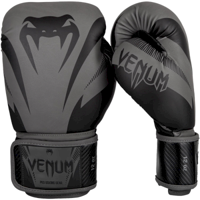 Детские перчатки Venum Impact Grey/Black