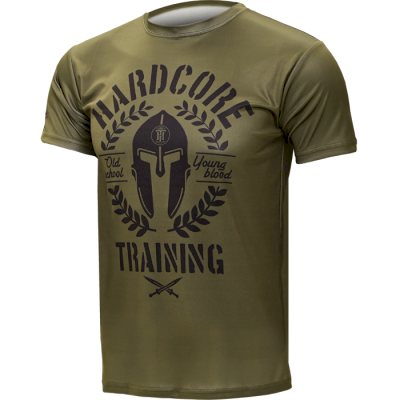 Тренировочная футболка Hardcore Training Helmet Olive - фото 1