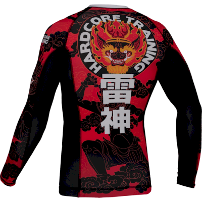 Рашгард Hardcore Training Raijin Black/Red LS - фото 2