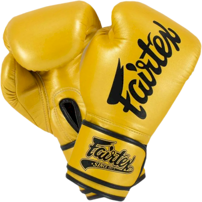 Боксерские перчатки Fairtex BGV18 Super Sparring Gold - фото 1