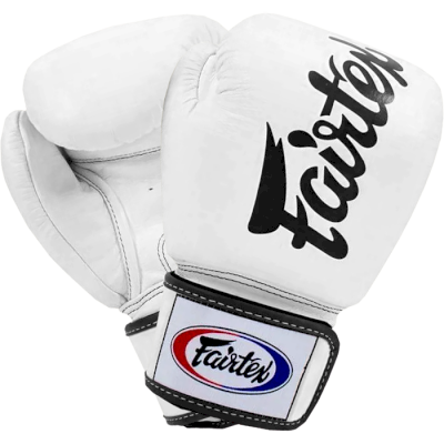 Боксерские перчатки Fairtex BGV19 Tight Fit Deluxe White - фото 1