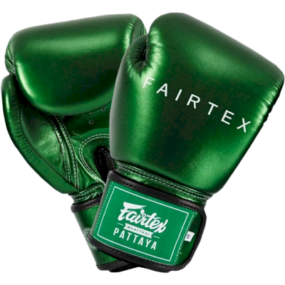 Боксерские перчатки Fairtex BGV22 Metallic Green - фото 1