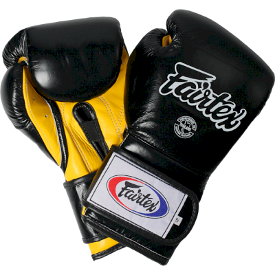Боксерские перчатки Fairtex BGV9 Mexican Style Black/Yellow - фото 1