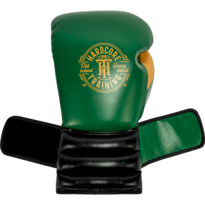 Боксерские перчатки Hardcore Training GRT1 Boxing Gloves Green/Black/Yellow - фото 1