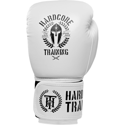 Боксерские перчатки Hardcore Training Helmet PU White - фото 2