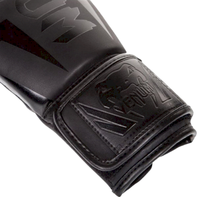 Детские боксерские перчатки Venum Elite Black - фото 1