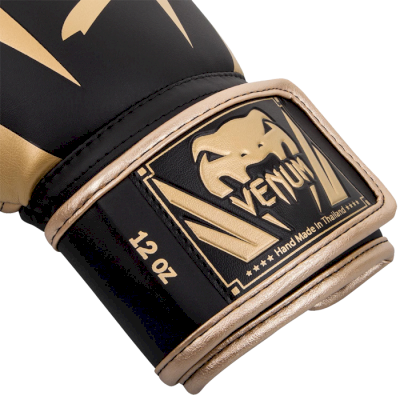 Перчатки Venum Elite Black/Gold - фото 1