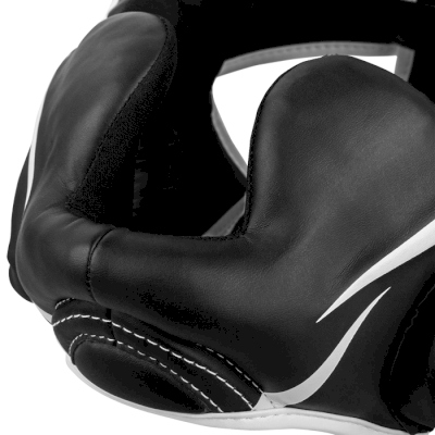 Боксерский шлем Venum Elite Black/White Taille Unique - фото 1