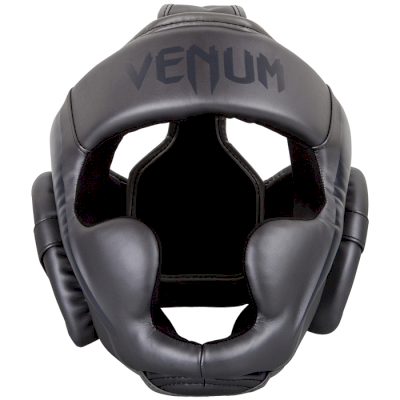 Боксерский шлем Venum Elite Grey/Grey Taille Unique - фото 1