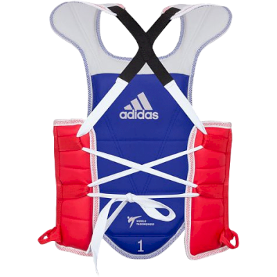 Двухсторонняя защита корпуса Adidas Adult Body Protector Reversible WT сине-красная - фото 1