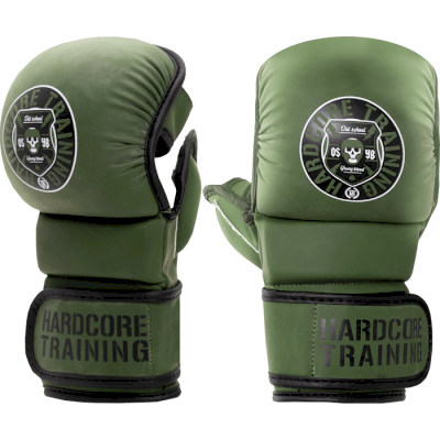 Гибридные перчатки Hardcore Training Skull Green/Black