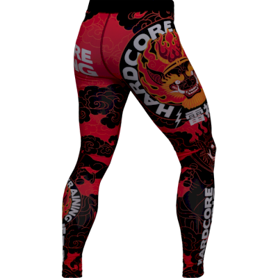 Компрессионные штаны Hardcore Training Raijin Black/Red - фото 3