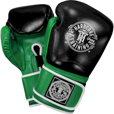 Боксерские перчатки Hardcore Training HardLea Black/Green - фото 4