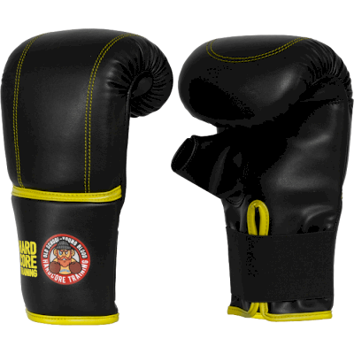 Снарядные перчатки Hardcore Training Black/Yellow