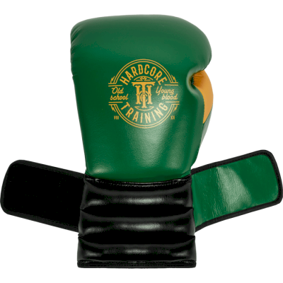 Боксерские перчатки Hardcore Training GRT1 Boxing Gloves Green/Black/Yellow - фото 2