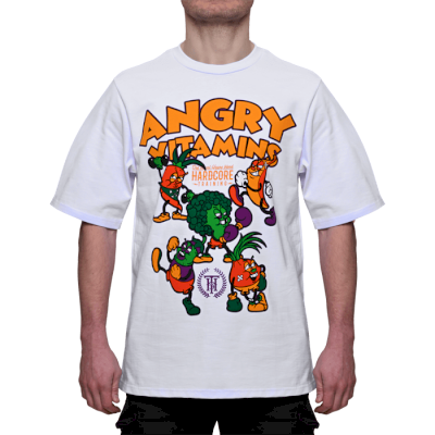 Футболка Hardcore Training Angry Vitamins White Oversized Fit 3.0 - фото 2