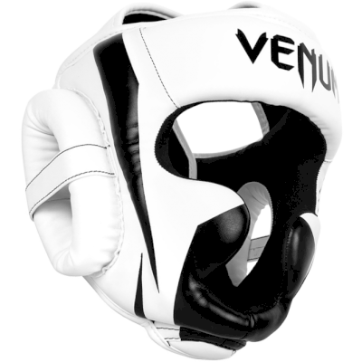 Боксерский шлем Venum Elite White/Black Taille Unique