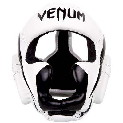 Боксерский шлем Venum Elite White/Black Taille Unique - фото 1