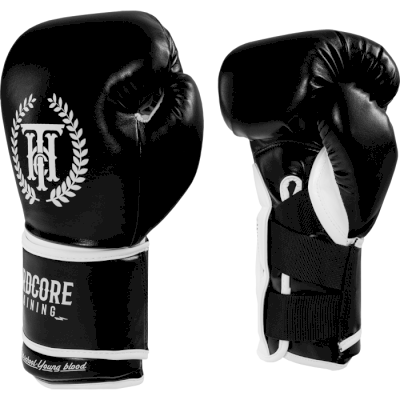 Боксерские перчатки Hardcore Training Revolution Black/White PU