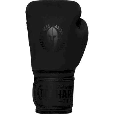 Боксерские перчатки Hardcore Training Helmet PU Black/Black - фото 2