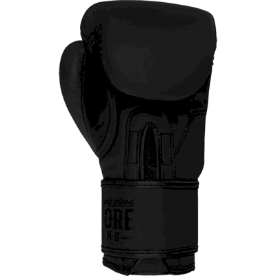 Боксерские перчатки Hardcore Training Helmet PU Black/Black - фото 3