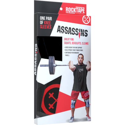 Наколенники Rocktape Assassins красный камуфляж 7мм - фото 2