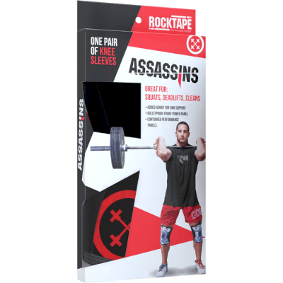 Наколенники Rocktape Assassins красный камуфляж 5мм - фото 2