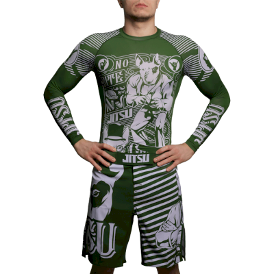 Шорты Jitsu Gentle & Strong Green - фото 4