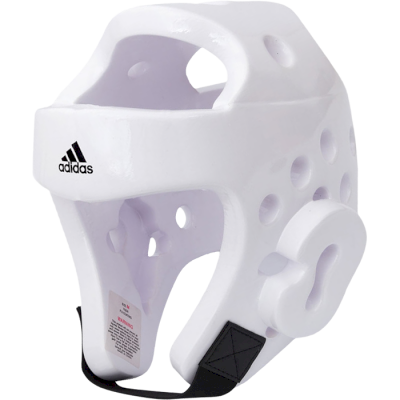 Шлем Adidas для тхэквондо Head Guard Dip Foam WTF белый