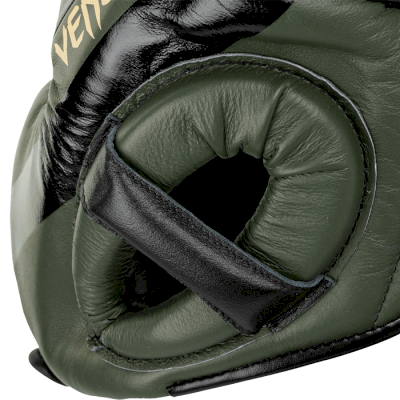 Боксерский шлем Venum Proboxing Cheek Headgear Linares Edition Khaki/Black/Gold - фото 5