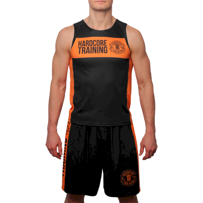 Тренировочная майка Hardcore Training Black/Orange - фото 3