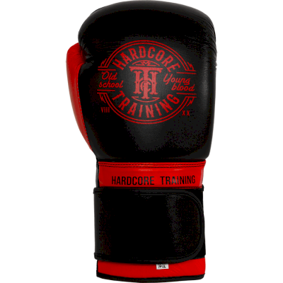 Боксерские перчатки Hardcore Training Premium Black/Red - фото 2