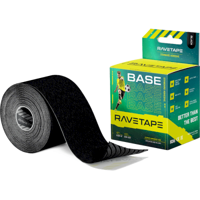 Кинезио тейп RaveTape 5*5 черный