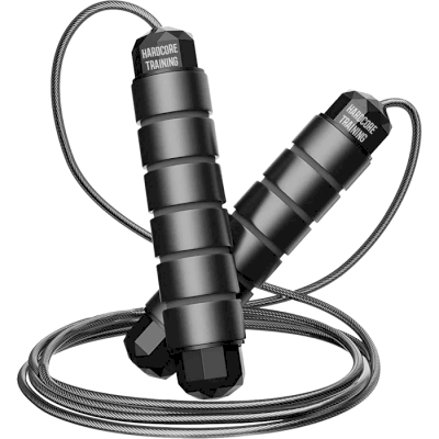 Скакалка Hardcore Training Skipping Rope Black/Black