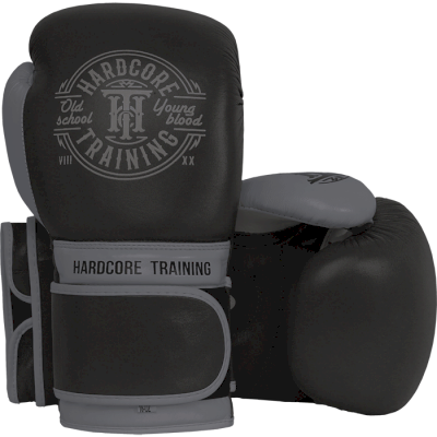 Боксерские перчатки Hardcore Training Premium Black/Gray