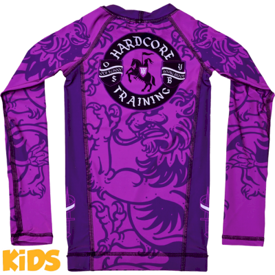 Детский рашгард Hardcore Training Heraldry Magenta LS - фото 1