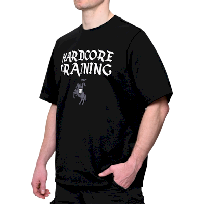 Футболка Hardcore Training Knight Black Oversized Fit - фото 4